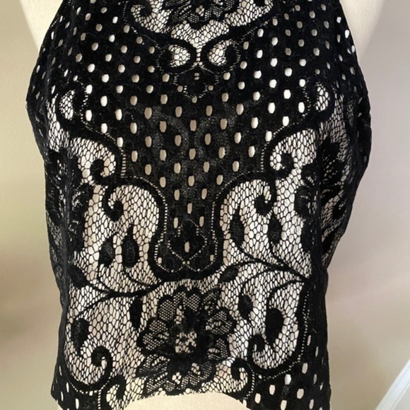 Free People Velvet Lace Black Top - Picture 5 of 11